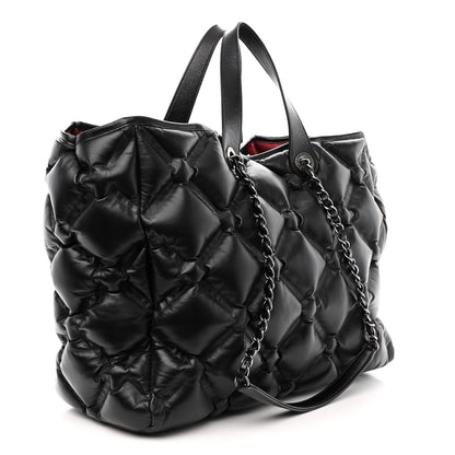 Chanel Calfskin Quilted Large Chesterfield Tote Black 3 of 10
