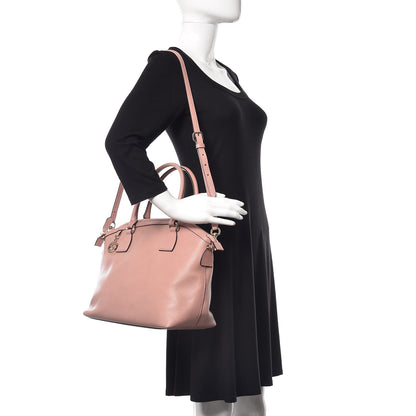 Gucci Dollar Calfskin GG Charm Dome Satchel Soft Pink 2 of 9