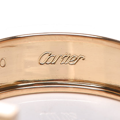 Cartier 18K Yellow Gold 2 Diamond 5.5mm LOVE Hoop Earrings 4 of 5