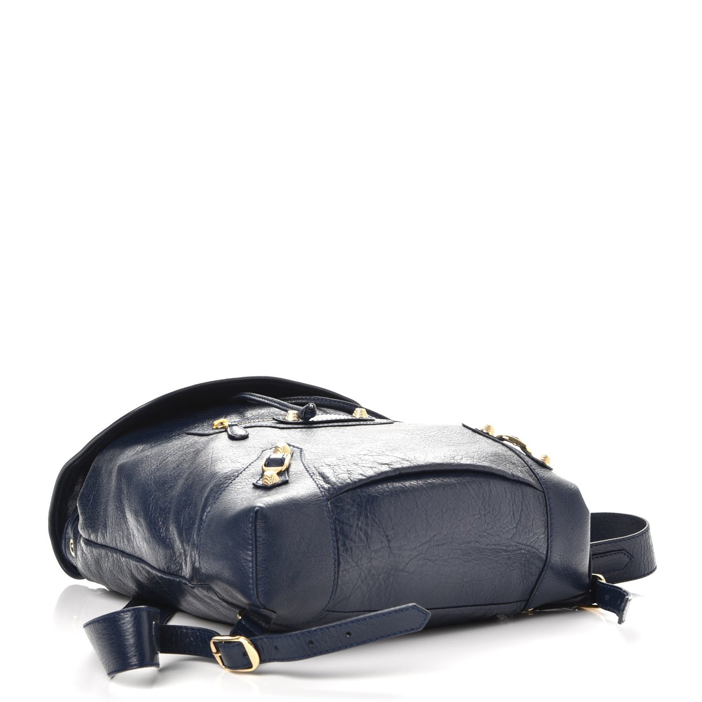 Agneau Giant 12 Gold Hardware S Traveler Backpack Bleu Obscur