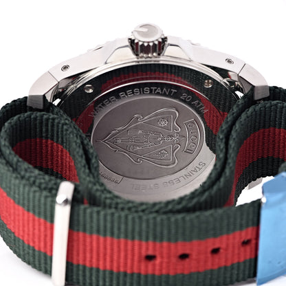 Gucci Stainless Steel Nylon 45mm Dive Quartz Watch Black 5 of 5