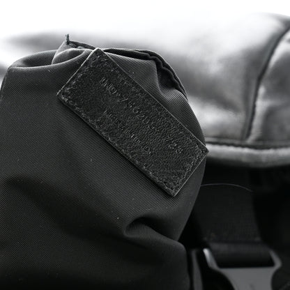 Saint Laurent Lambskin Logo Debossed Backpack Black 7 of 10