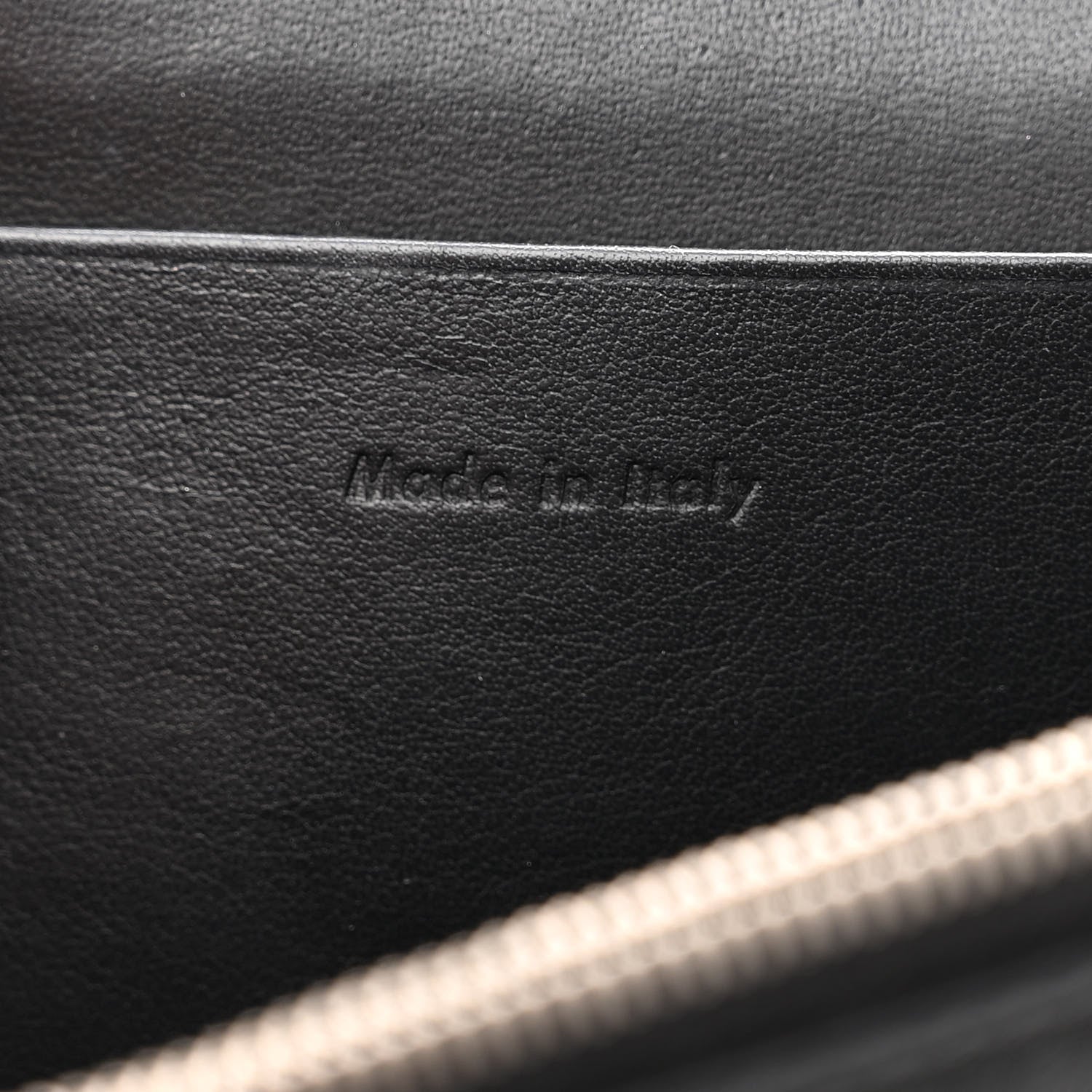 Celine Smooth Lambskin Frame Evening Chain Clutch Black White 6 of 9