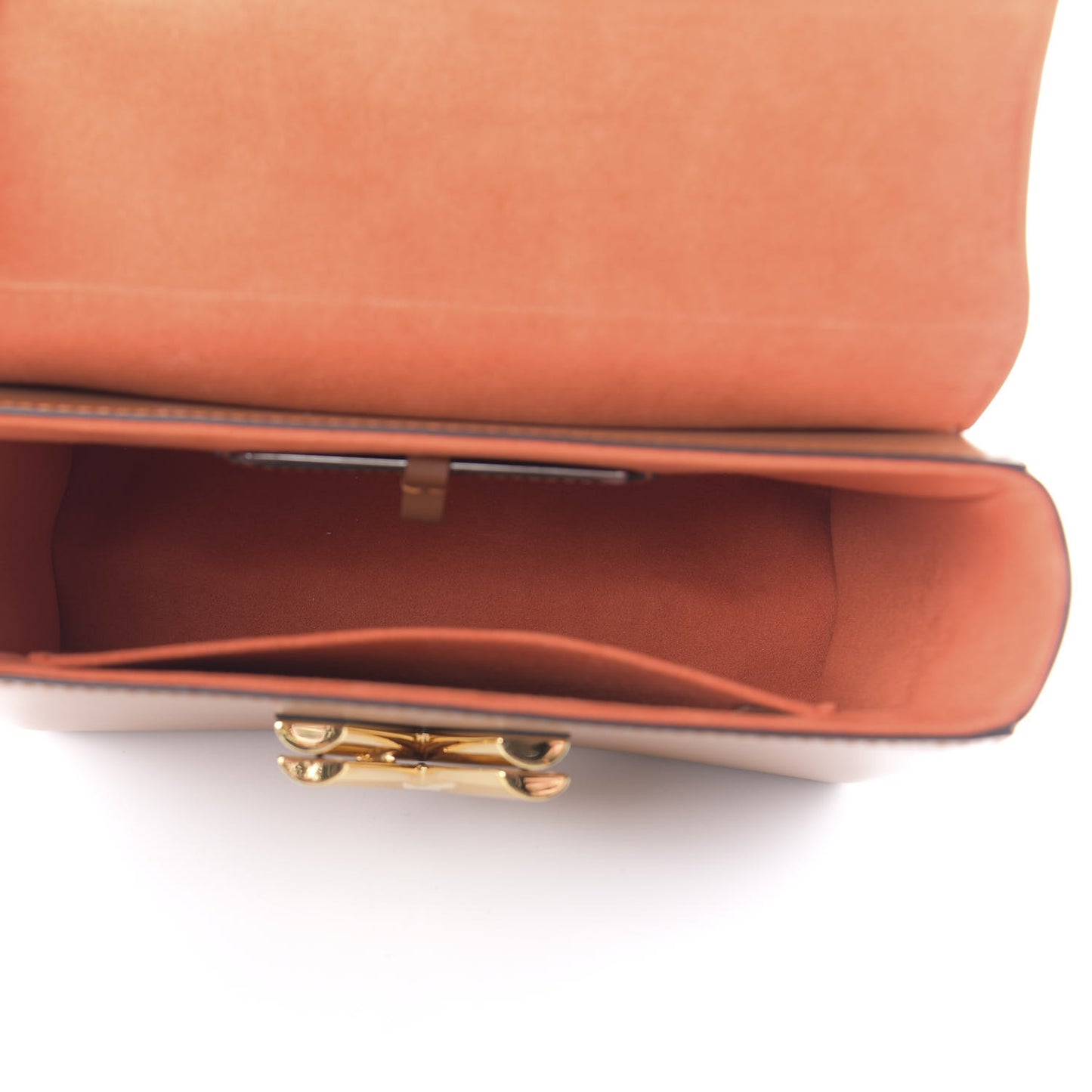 Calfskin Catogram Twist Shoulder Bag MM Marron
