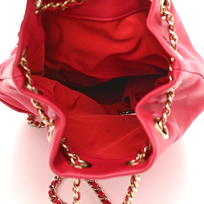 Chanel Lambskin Quilted Small In Seoul Backpack Red 5 of 9