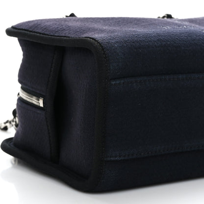 Chanel Mixed Fibers Deauville Bowling Bag Black 8 of 9