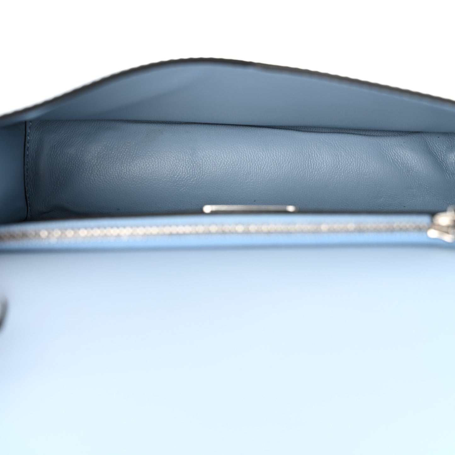 Spazzolato Flap Slide Chain Shoulder Bag Celeste