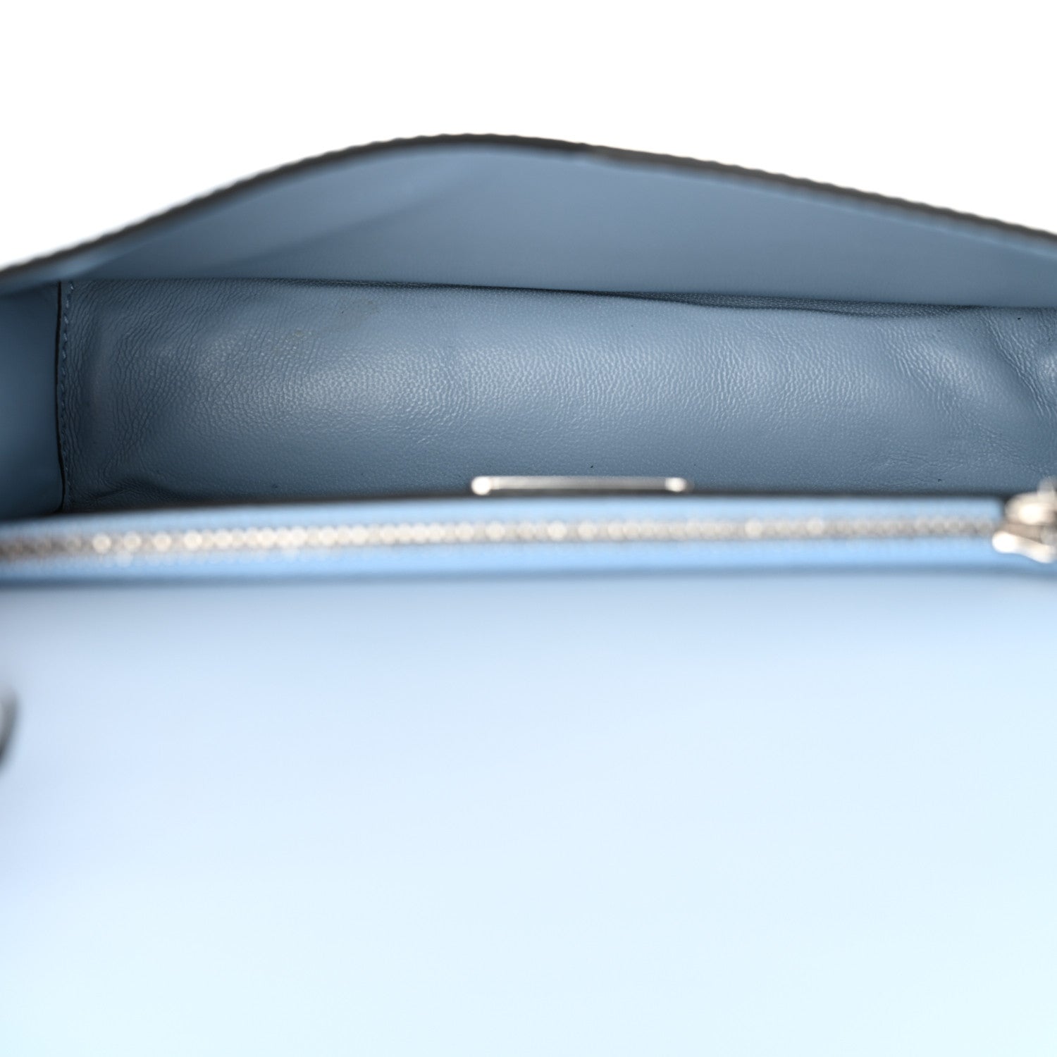 Prada Spazzolato Flap Slide Chain Shoulder Bag Celeste 5 of 11