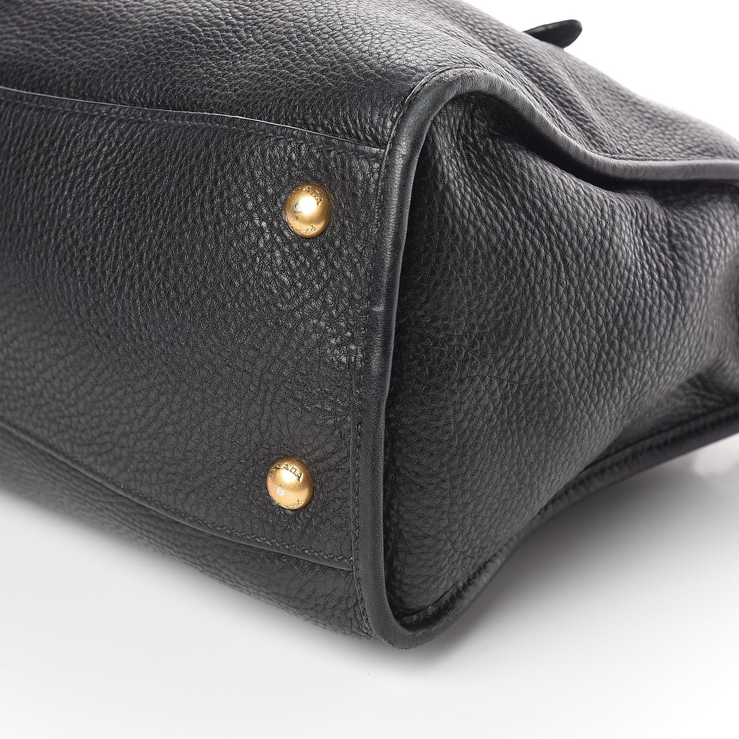 Vitello Daino Shopping Satchel Black