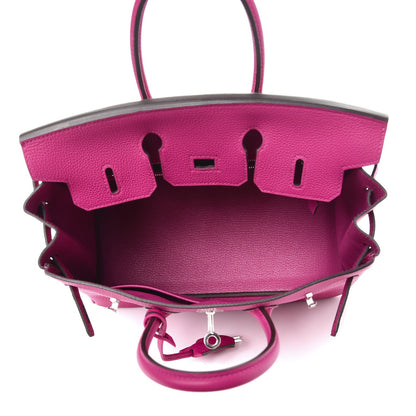 Hermes Togo Birkin 25 Rose Pourpre 8 of 36