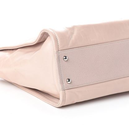 Chanel Glazed Calfskin Small Deauville Tote Light Pink 9 of 10