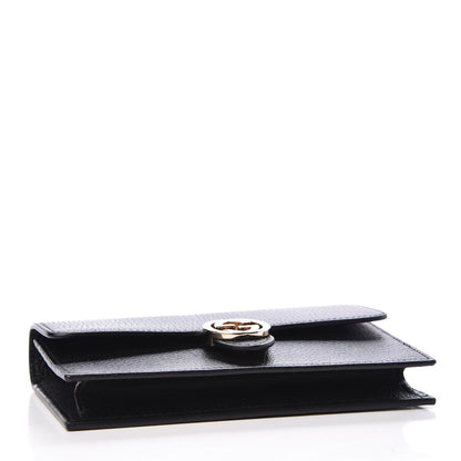 Gucci Dollar Calfskin Interlocking G Chain Wallet Black 4 of 8