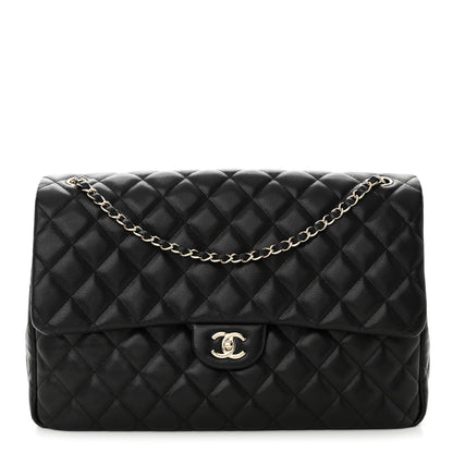 Chanel Caviar Quilted Small XXL Travel Flap Bag Black 1 of 10
