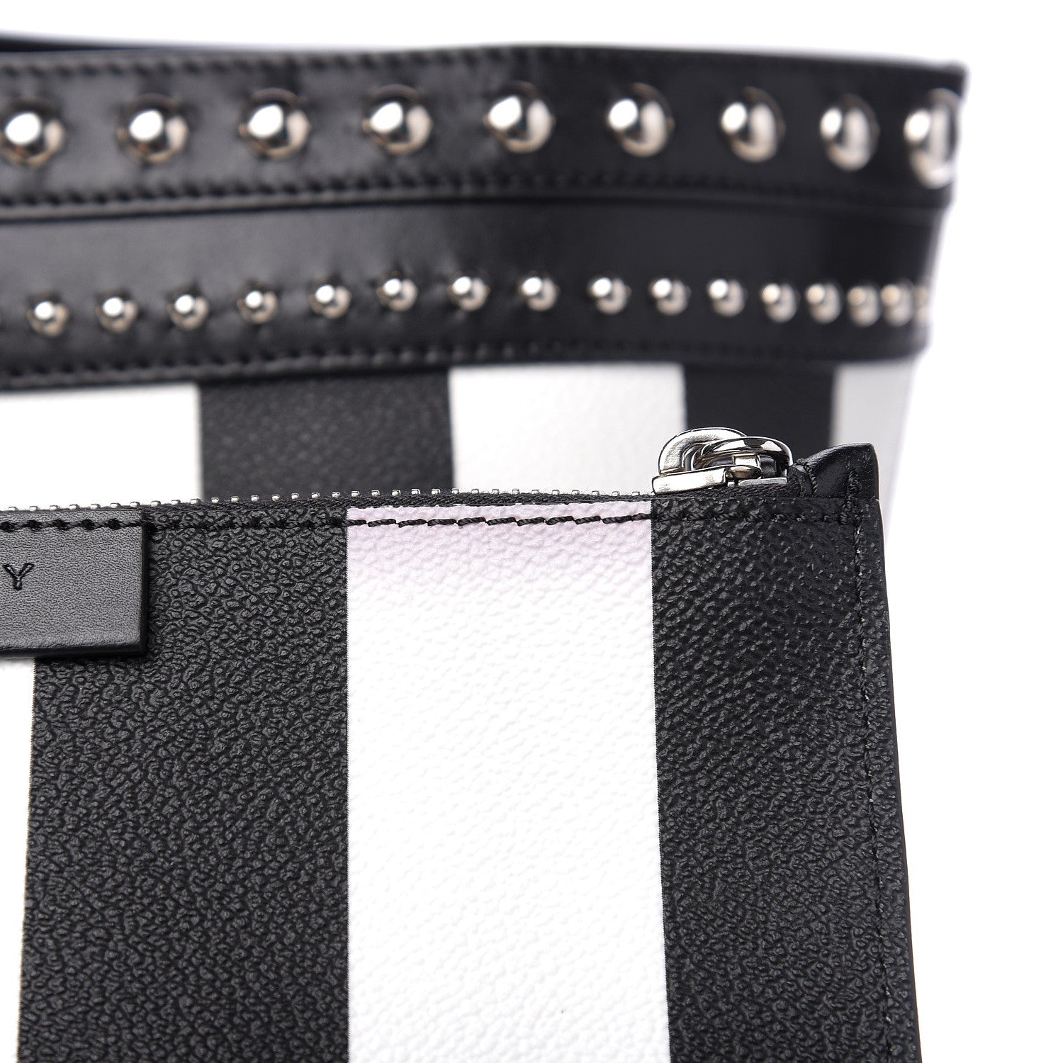 Givenchy Coated Canvas Striped Large Antigona Tote Black White 8 of 15