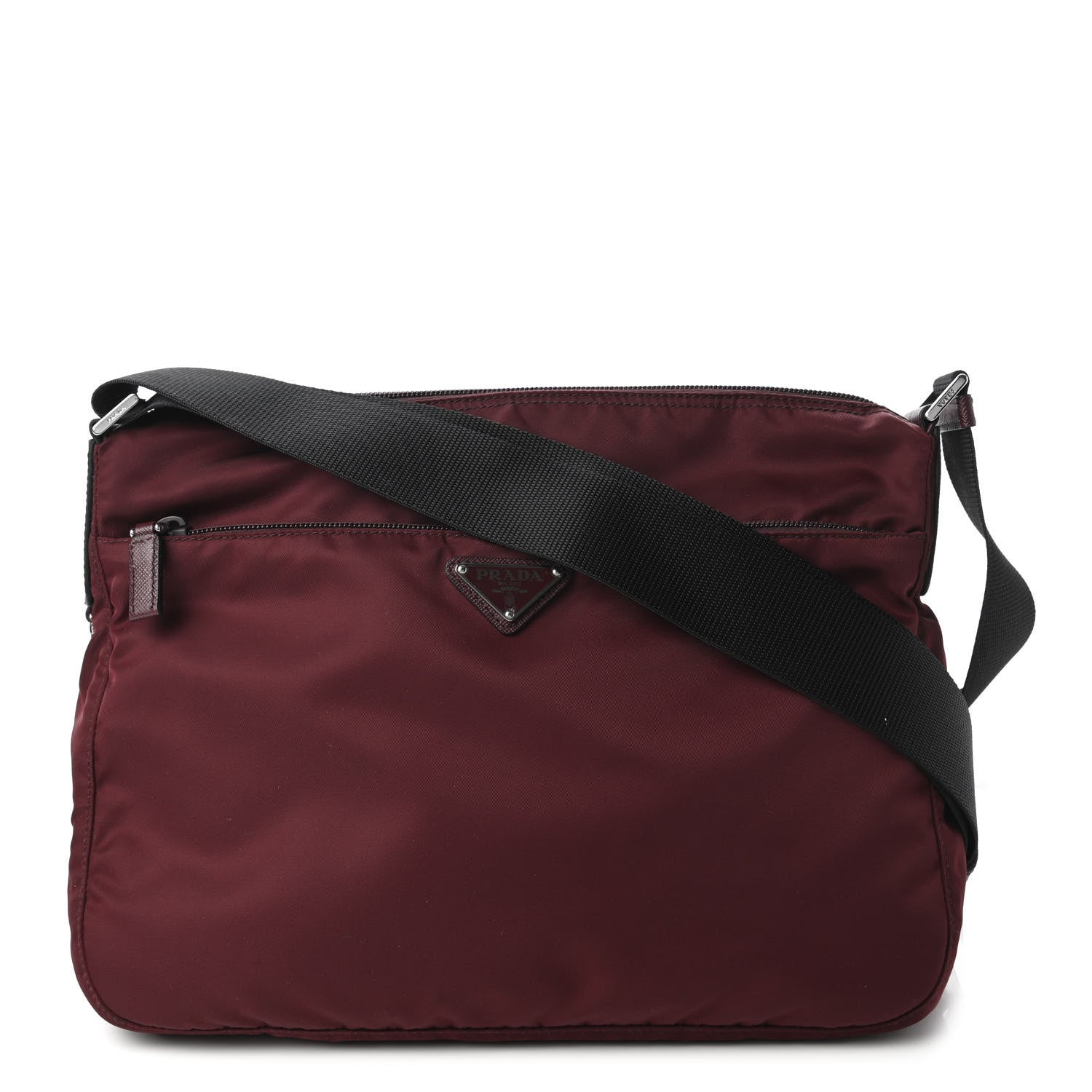 Prada Tessuto Nylon Messenger Granato 1 of 9