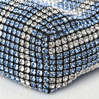 Alexander Wang Mesh Crystal Rhinestone Mini Heiress Pouch Blue Light 7 of 7