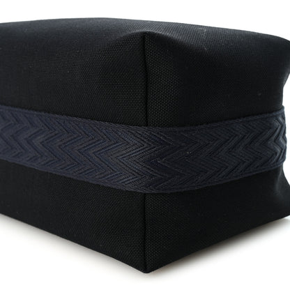 Hermes Canvas Large Bride-A-Brac Pouch Bleu Nuit 9 of 9