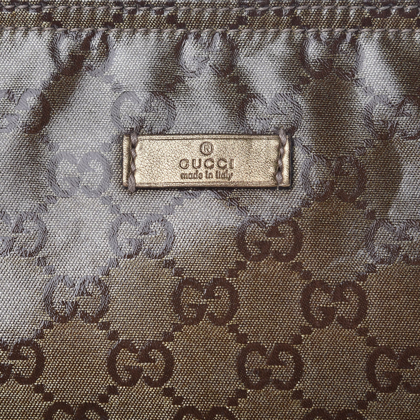 Crystal Monogram Web Small Flat Messenger Crossbody Bronze