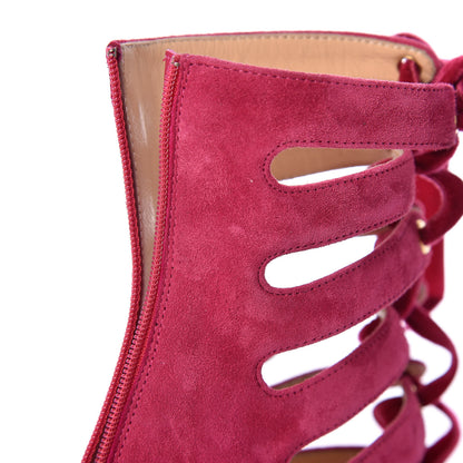 Christian Louboutin Veau Velours Spinetita 100 Ankle Boots 38 LouLou 9 of 10