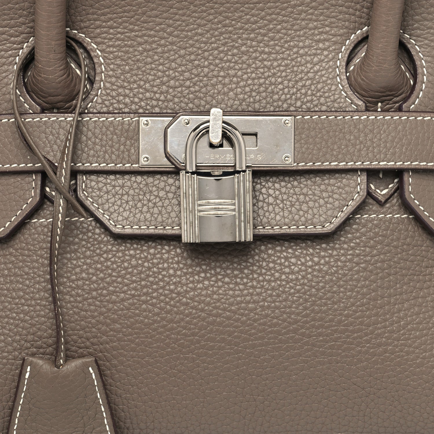 Hermes Taurillon Clemence JPG Birkin 42 Etoupe 10 of 20