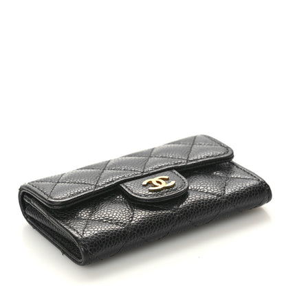 Chanel Caviar Quilted Flap Card Holder Black 4 of 9