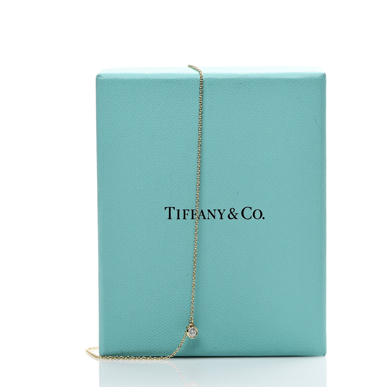 Tiffany 18K Yellow Gold Diamond .17ct Elsa Peretti Diamonds by the Yard Lariat Necklace 7 of 7