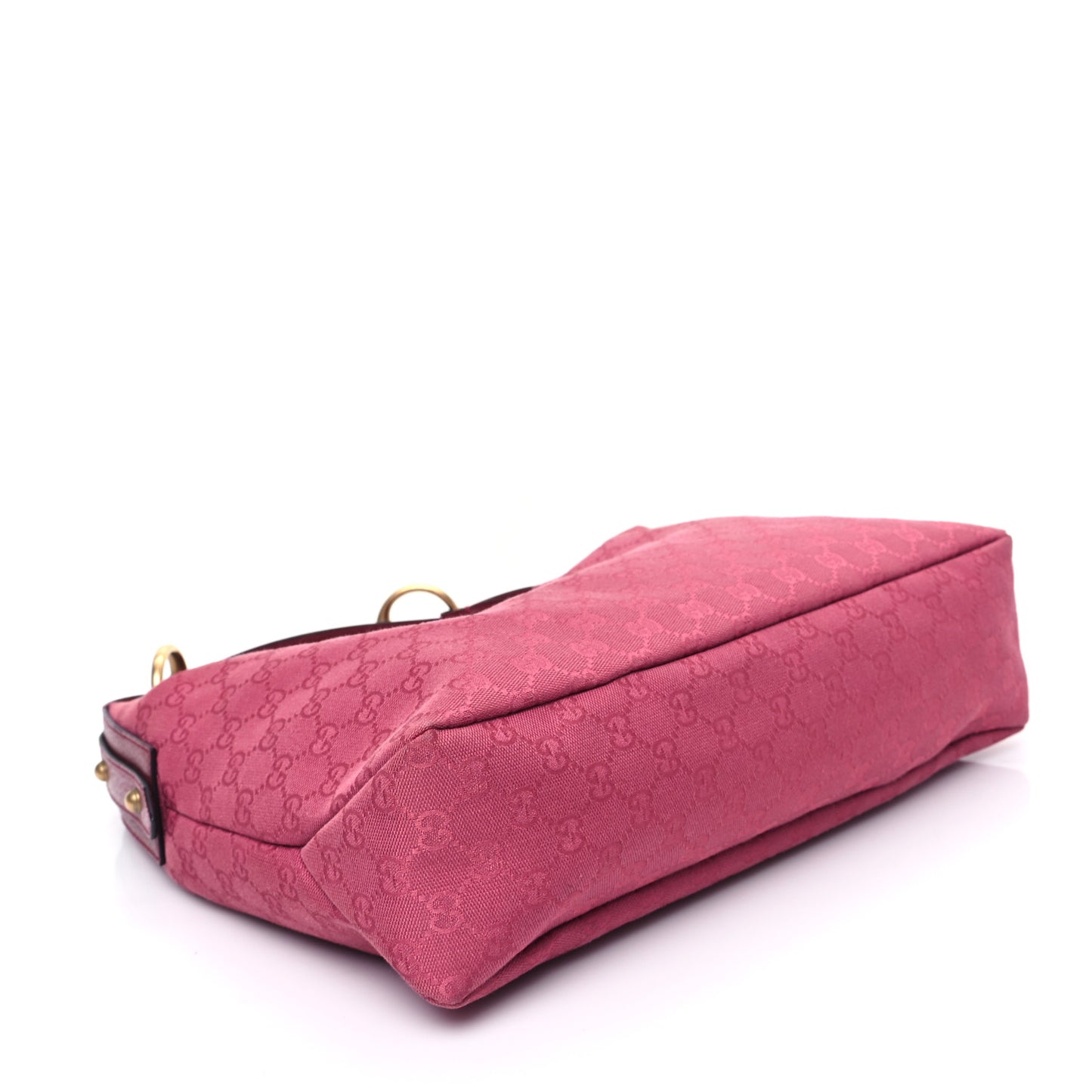 Monogram Medium Horsebit Chain Hobo Fuchsia
