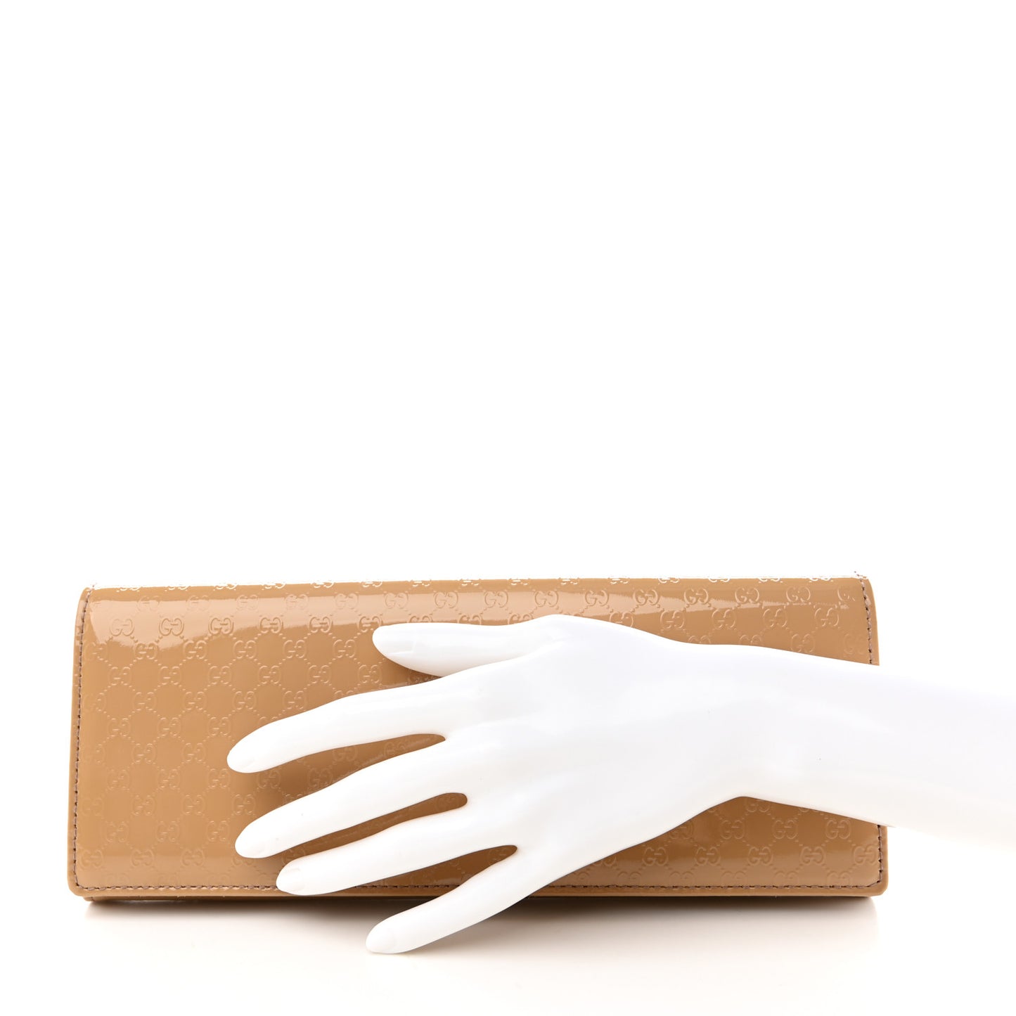 Patent Microguccissima Small Broadway Clutch Dark Cipria