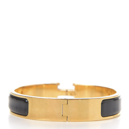 Hermes Enamel Narrow Clic Clac H Bracelet PM Black 2 of 3