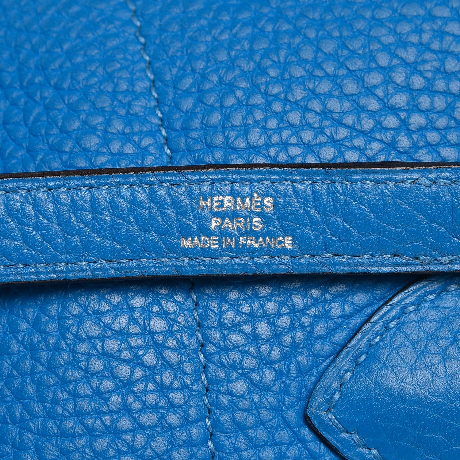 Hermes Taurillon Clemence Bolide 35 Bleu Hydra 8 of 8