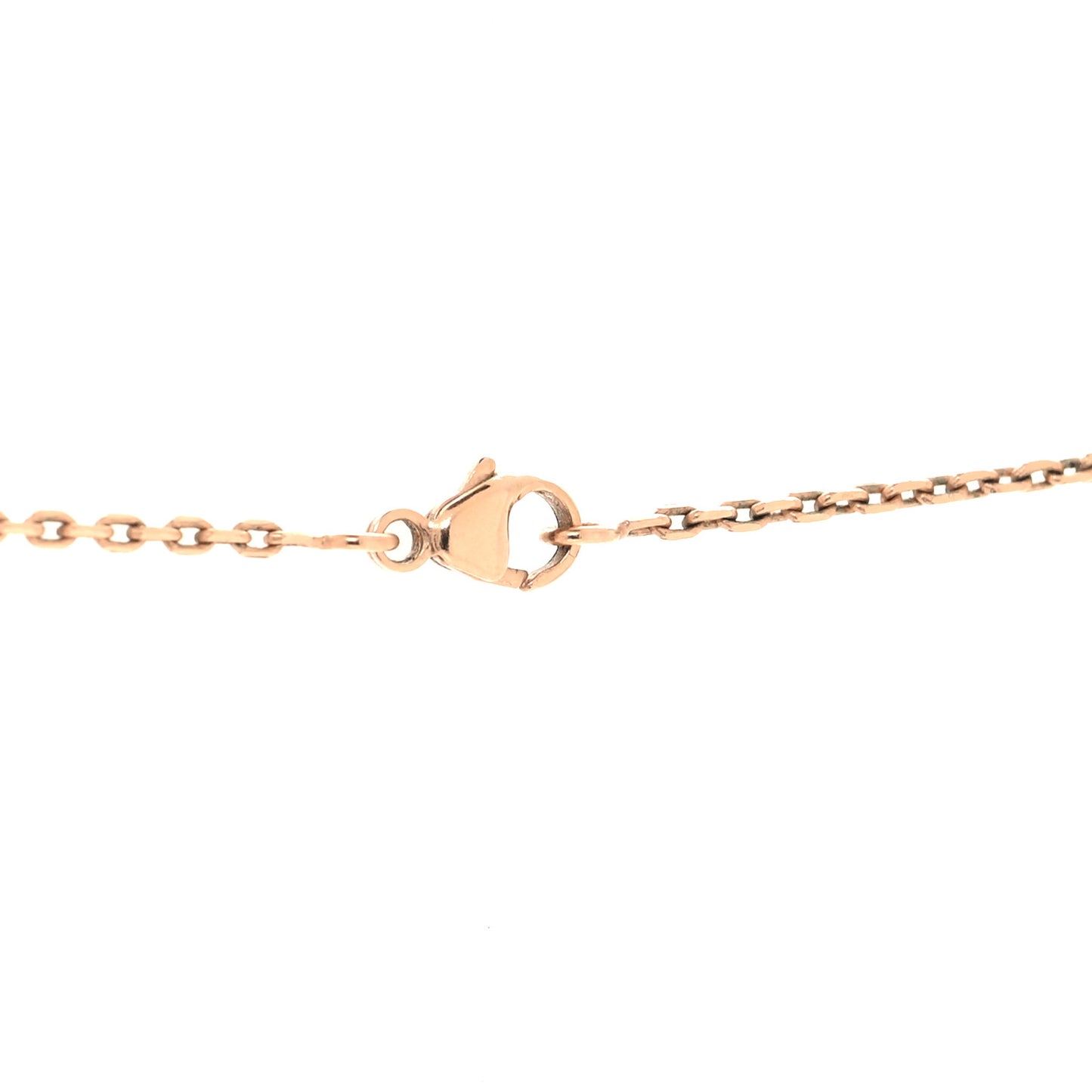 Lacquered Rose Gold Pop H Pendant Necklace Rose Dragee