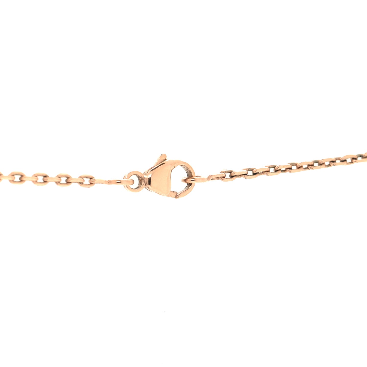 Hermes Lacquered Rose Gold Pop H Pendant Necklace Rose Dragee 4 of 6