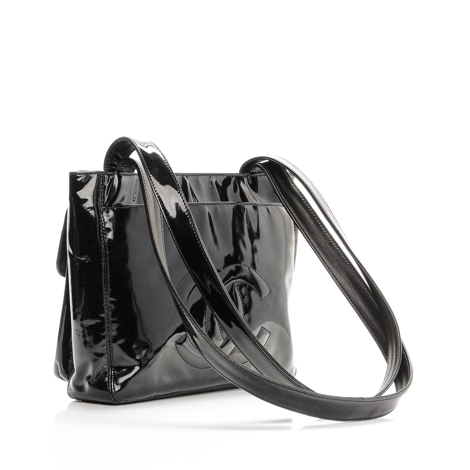 Chanel Patent CC Flap Tote Black 3 of 12