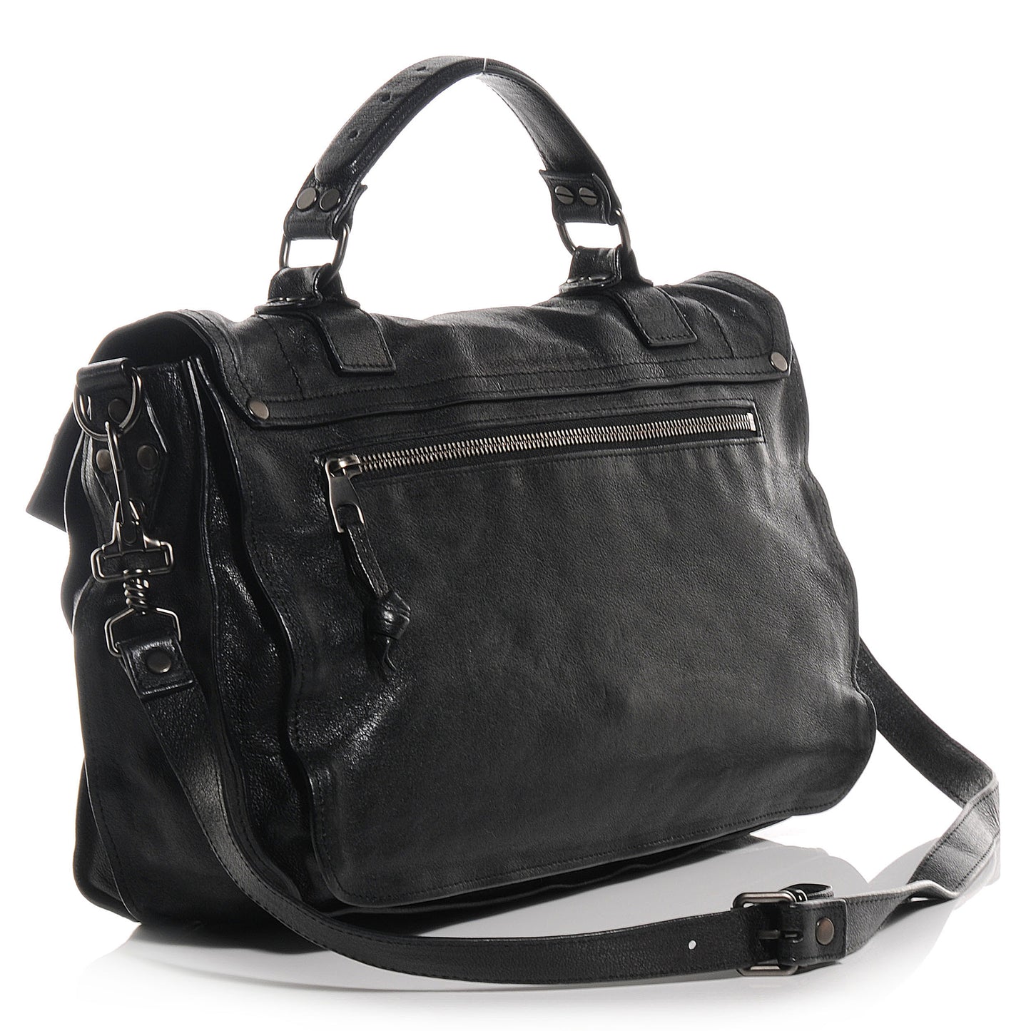 Lambskin PS1 Medium Satchel Black