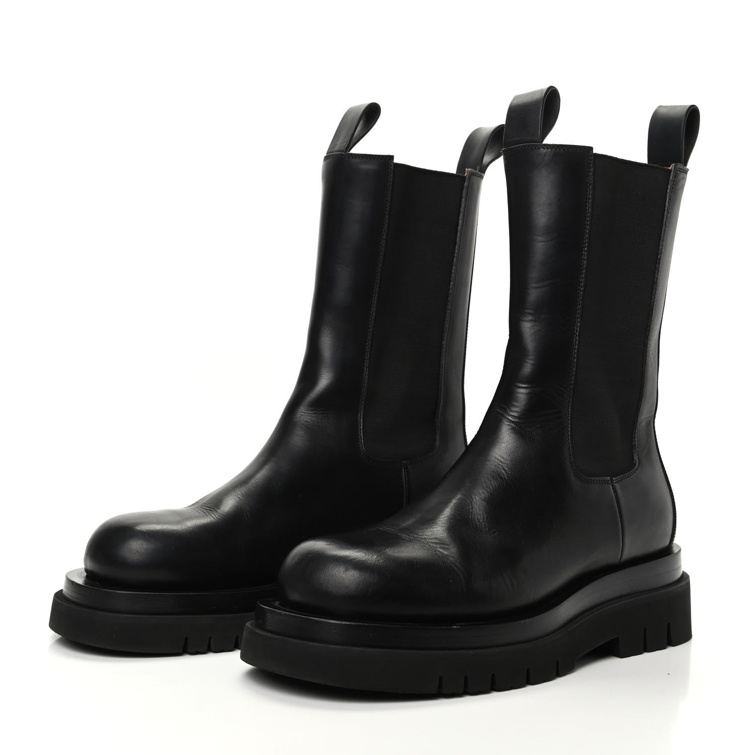 Bottega Veneta Calfskin The Lug Chelsea 55mm Boots 39 Black 3 of 7