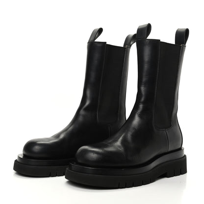 Bottega Veneta Calfskin The Lug Chelsea 55mm Boots 39 Black 3 of 7