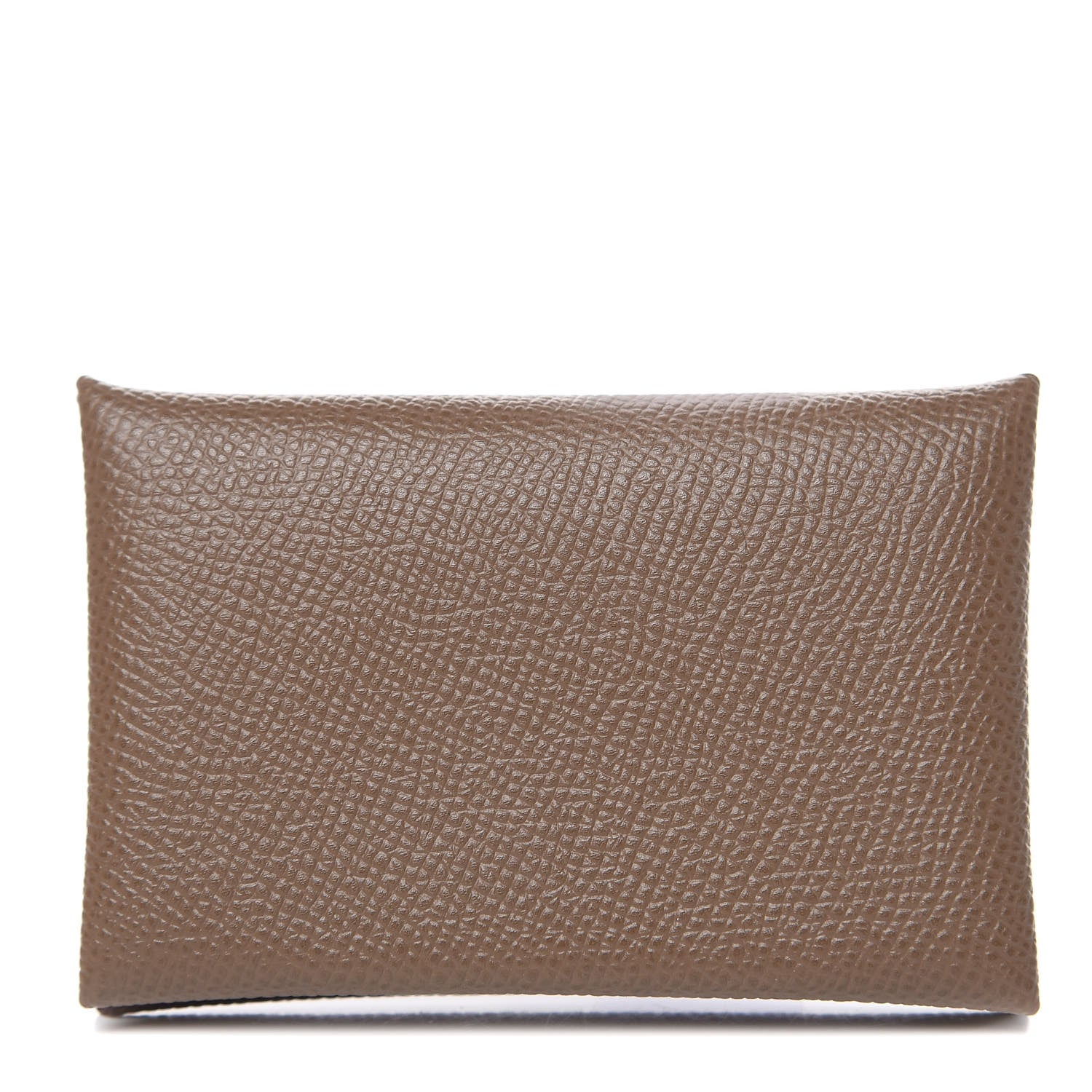 Hermes Epsom Calvi Card Case Etoupe 1 of 8