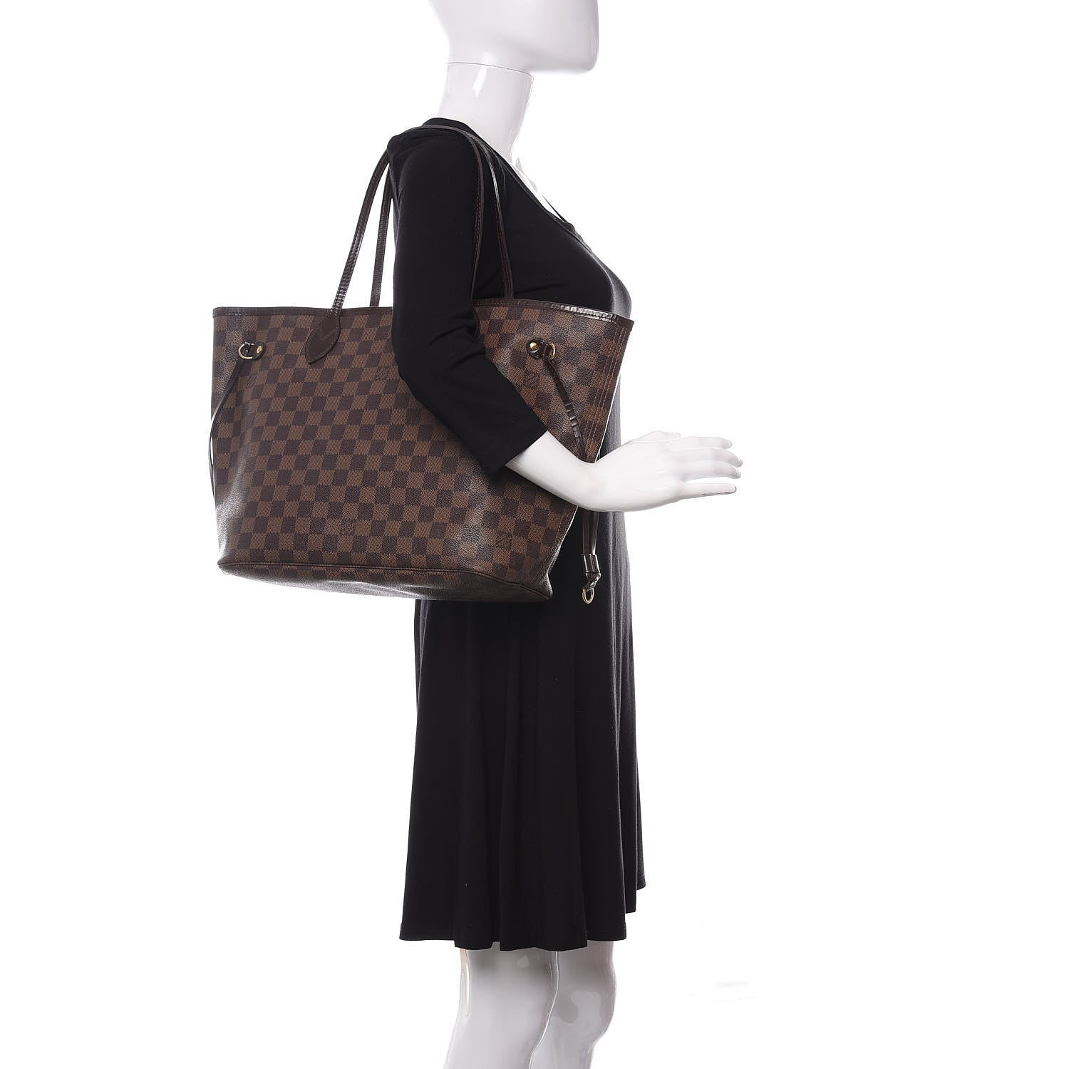 Louis Vuitton Damier Ebene Neverfull MM 2 of 13