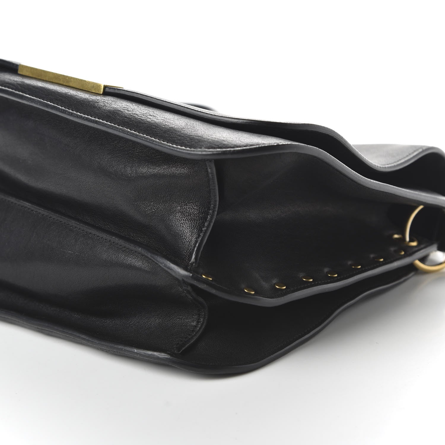 Saint Laurent Lambskin Amalia Flap Shoulder Bag Black 7 of 9