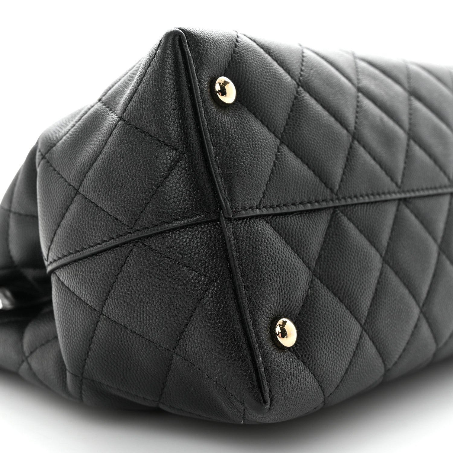 Chanel Caviar Quilted Small Shopping Tote Black 9 of 10