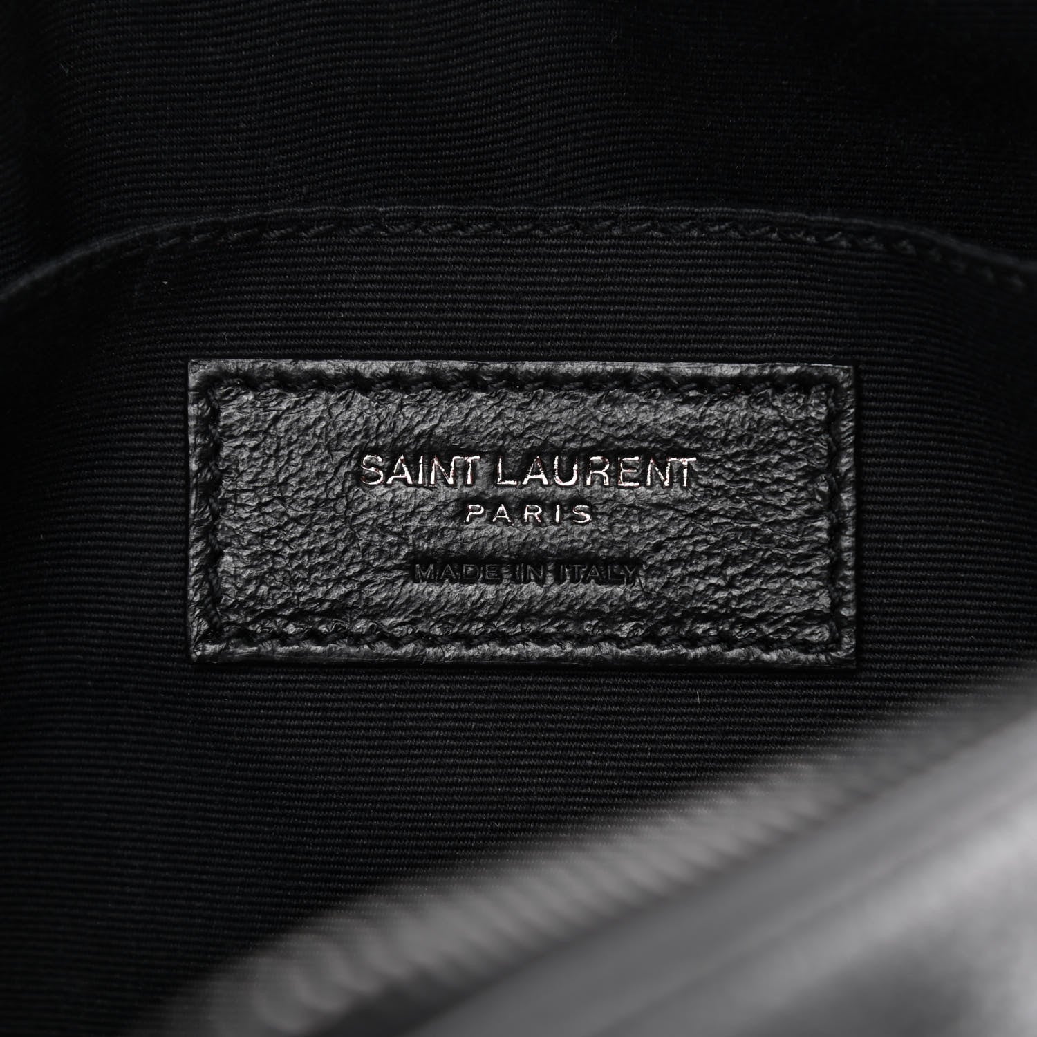 Saint Laurent Lambskin Monogram Small Lou Camera Bag Black 6 of 9