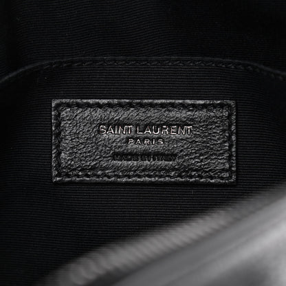 Saint Laurent Lambskin Monogram Small Lou Camera Bag Black 6 of 9