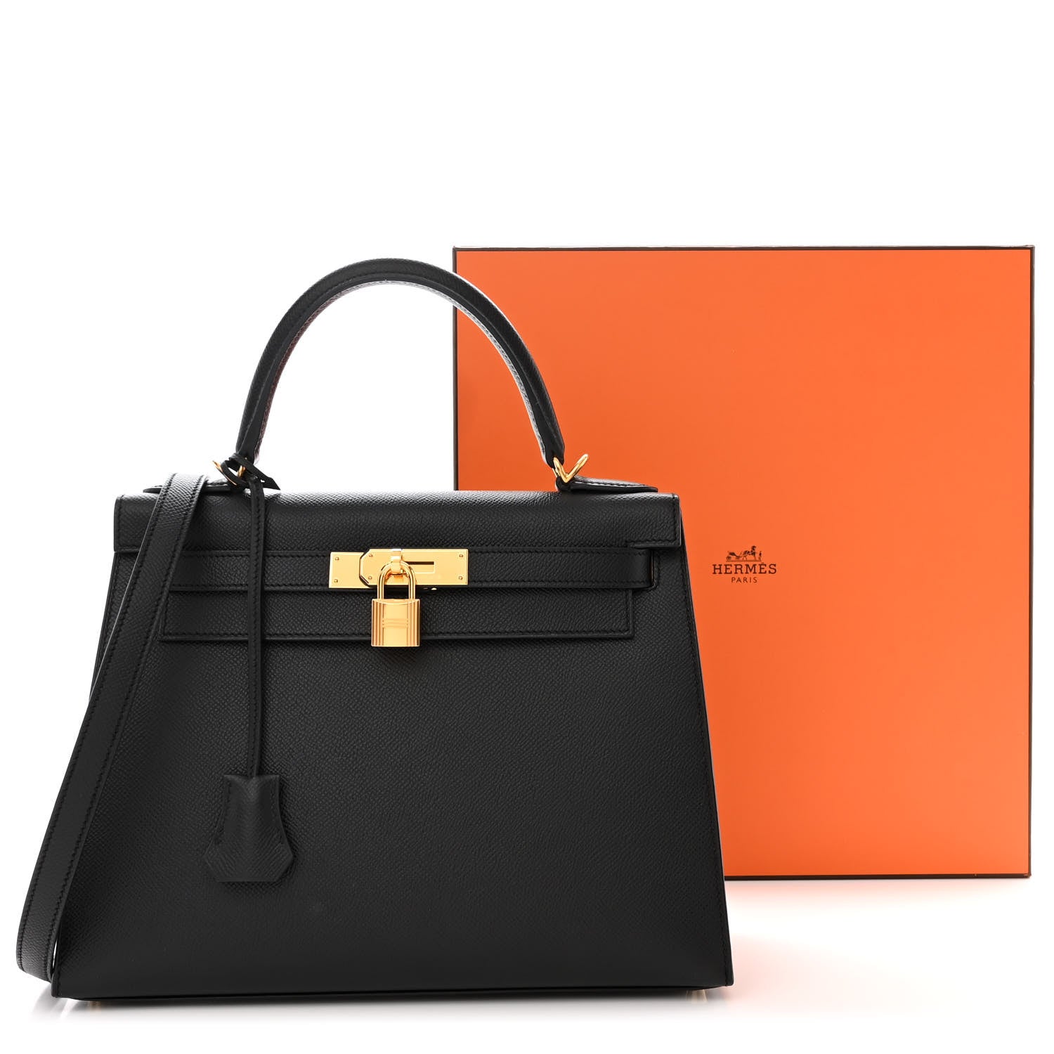 Hermes Epsom Kelly Sellier 28 Black 11 of 11
