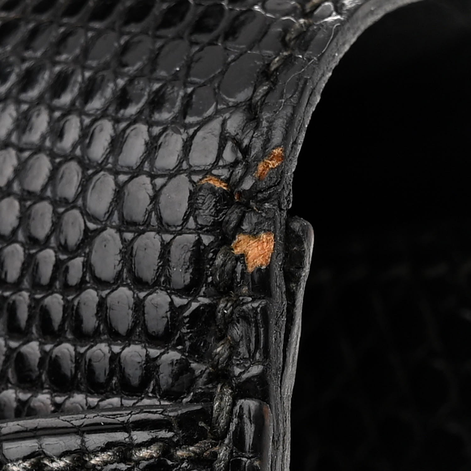Hermes Lizard Constance 24 Black 19 of 19