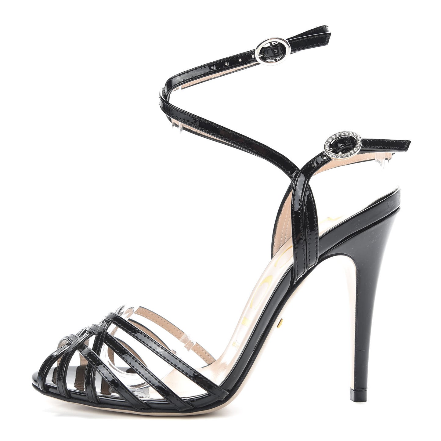 Vernice Crystal Sandals 36.5 Black