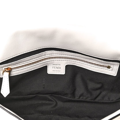 Fendi Nappa FF 1974 Embossed Baguette White 4 of 4