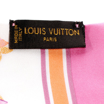 Louis Vuitton Silk Watercolor Aquarelle Bandeau White 5 of 6
