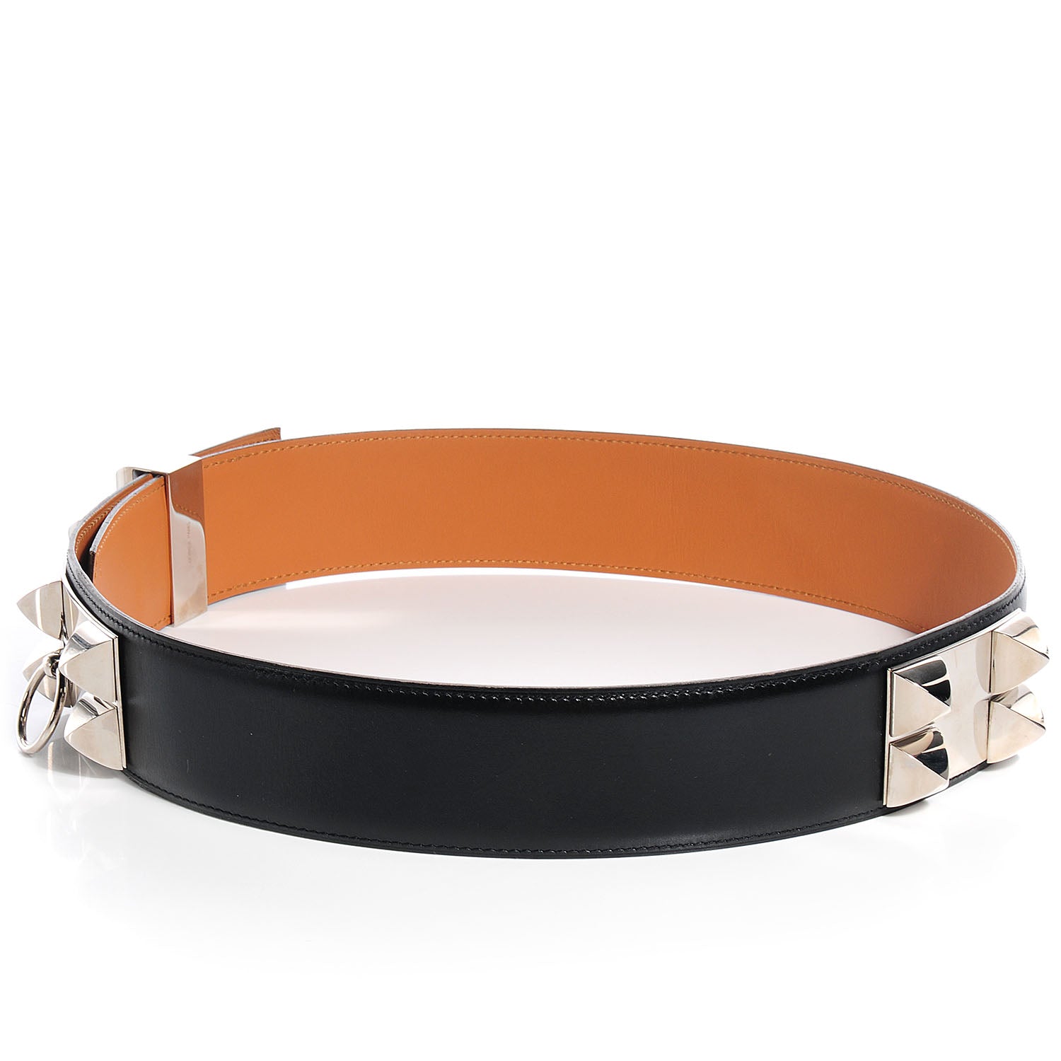 Hermes Box Collier De Chien CDC Belt 85 Noir 3 of 6