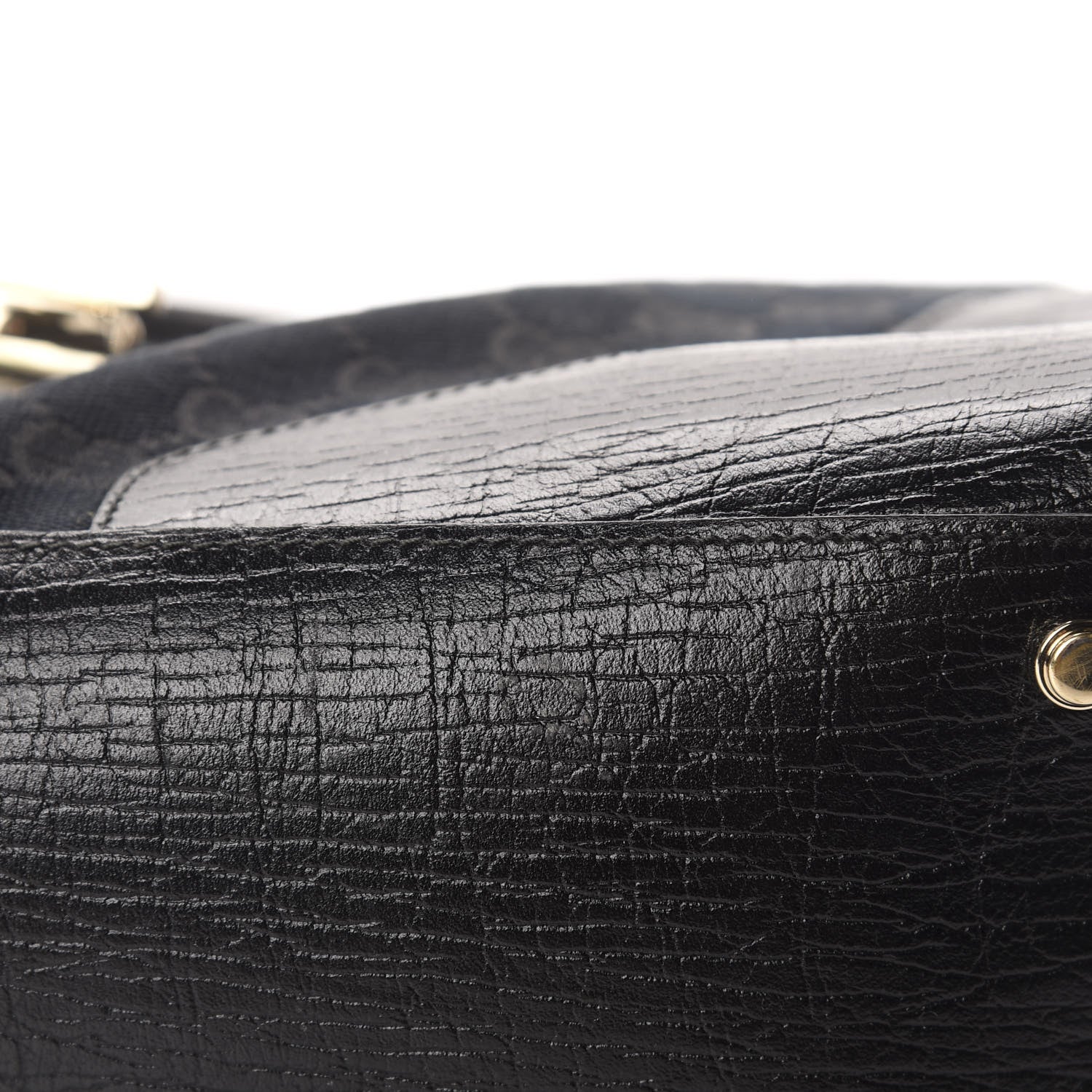 Gucci Monogram Web Junco Shoulder Bag Black 12 of 12
