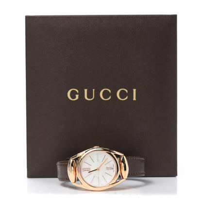 Gucci Stainless Steel Calfskin Mother of Pearl 27mm Horsebit Quartz Watch 5 of 5
